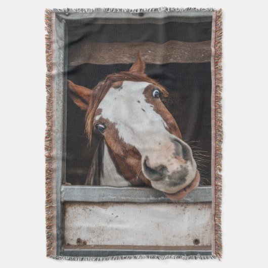 Your Horse Photo Pony Custom Equestrian Gift Deken (Voorkant Verticaal)