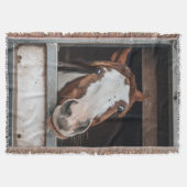 Your Horse Photo Pony Custom Equestrian Gift Deken (Voorkant)