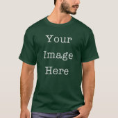 Your Image Here Customizable Personalized Green T-shirt (Voorkant)
