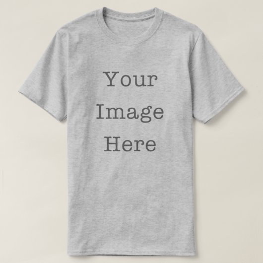 Your Image Here Customizable Personalized Grey T-shirt (Design voorkant)