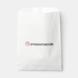 Your Instagram Name Social Media Icon Branded Bedankzakje