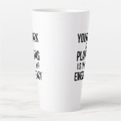Your Lack of Planning coffee mug Latte Mok (Voorkant)