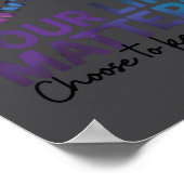 Your Life Choose To Keep On Going Suicide Preventi Poster (Hoek)