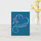 Your Life S Suicide Prevention Awareness Dragonfly Kaart (Gele Bloem)