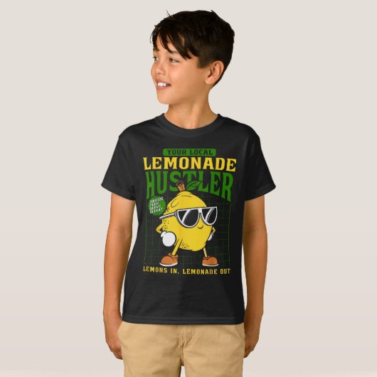 Your Local Lemonade Hustler Funny Lemon Stand Boss T-shirt (Voorkant volledig)