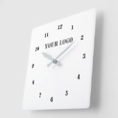 Your Logo Business Office Personalized Promotional Vierkante Klok (Hoek)
