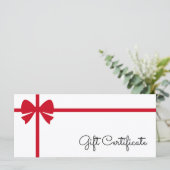 Your Logo Custom Business Gift Certificate (Staand voorkant)
