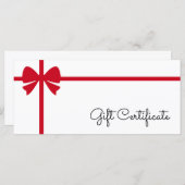 Your Logo Custom Business Gift Certificate (Voorkant / Achterkant)
