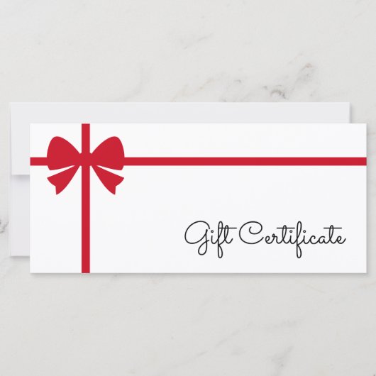 Your Logo Custom Business Gift Certificate (Voorkant)