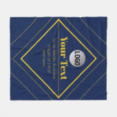 Your Logo & Customizable Design Template Fleece Deken (Voorkant (Horizontaal))