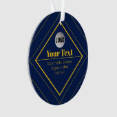 Your Logo & Customizable Design Template Ornament (voorkant)
