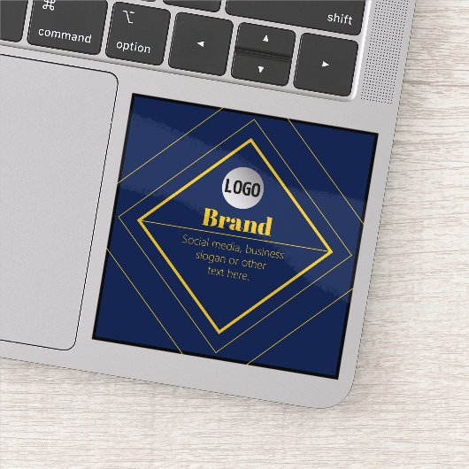 Your Logo & Customizable Design Template Sticker (Detail)