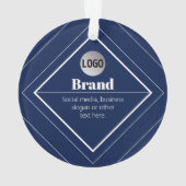 Your Logo & Customizable Modern Design | Navy Blue (dos)