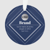 Your Logo & Customizable Modern Design | Navy Blue (devant)