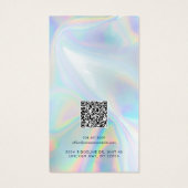 Your Logo QR Code Holographic Earring Display Card (Dos)