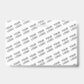 Your Logo Simple Repeating Diagonal Pattern Badge (Voorzijde)