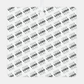 Your Logo Simple Repeating Diagonal Pattern Metalen Ornament (Voorkant)