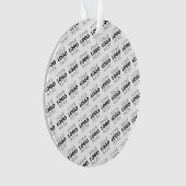 Your Logo Simple Repeating Diagonal Pattern Ornament (voorkant)