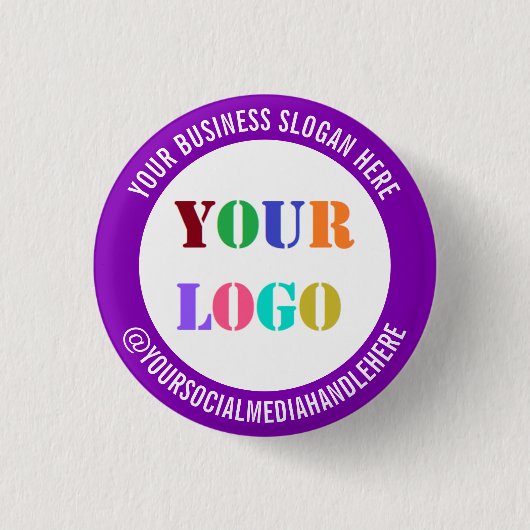 Your Logo Social Media Promotional Button Example (Voorkant)