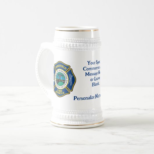 Your Logo + Special Message Mug (Devant gauche)