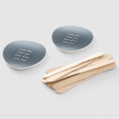 Your message here gray blue metallic background te handwaaier (Niet-gemonteerd)