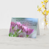 Your Mind Is A Garden   Kaart (Gele Bloem)