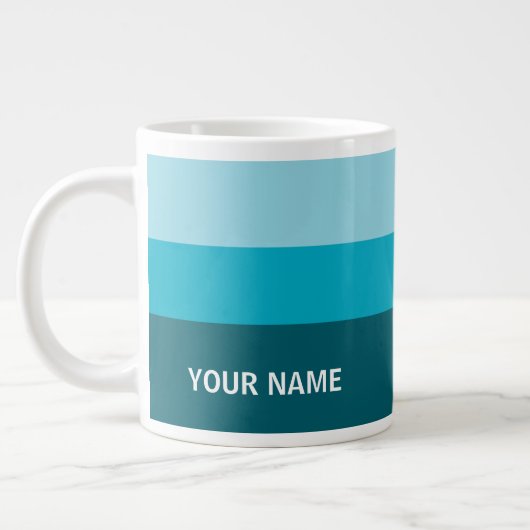 Your Name Here Customized Simple Stylish Coffee Extra Grote Beker (Links)