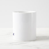 Your Name Here Customized Simple Stylish Coffee Extra Grote Beker (Voorkant)