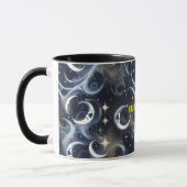 Your Name Mugs – Metallic Silver Moon Phase Luxury (Gauche)