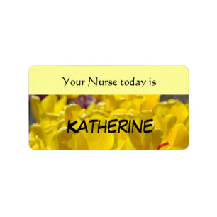 Your Nurse today is Nurses Name label stickers