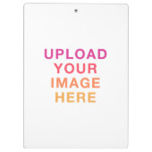 Your Own Image Logo White Klembord (Achterkant)