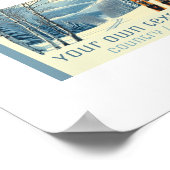 Your own text ski resort vacation mountain Poster (Coin)