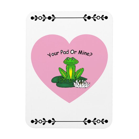 Your Pad Or Mine? Valentine's Day Magneet (Verticaal)