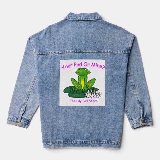 Your Pad or Mine Women's  Denim Jacket (Achterkant)