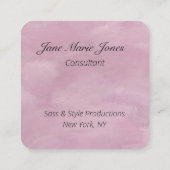 Your Personal QR Code Linked to Your URL  Vierkante Visitekaartje (Achterkant)