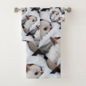 Your pet dog puppy custom photo chihuahua pattern bad handdoek (Insitu)