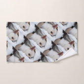 Your pet dog puppy custom photo chihuahua pattern bad handdoek (Handdoek)