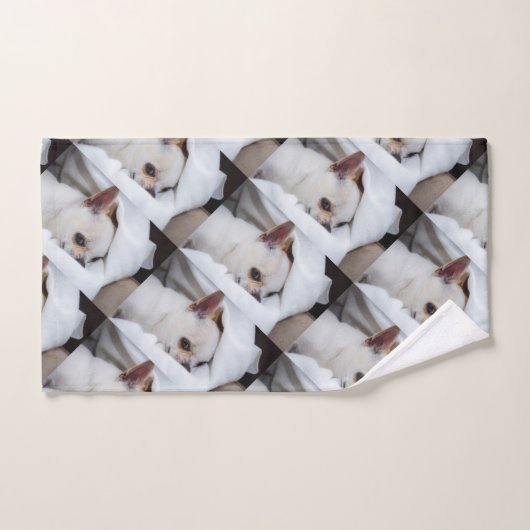 Your pet dog puppy custom photo chihuahua pattern bad handdoek (Handdoek)