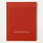 Your Pet Photo, Name, Red Background, Spiral (Dos)