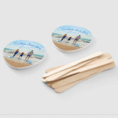 Your Photo Hand Fan with Custom Text Handwaaier (Niet-gemonteerd)