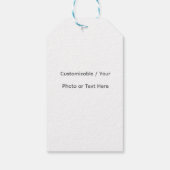 Your Photo or Text Here (Customizable Design) Cadeaulabel (Achterkant)