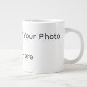 Your Photo or Text Here (Customizable Design) Extra Grote Beker (Rechts)