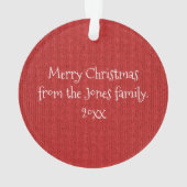 Your Photo Red Knit Pattern Picture Frame (dos)