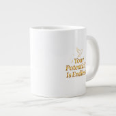 Your Potential Is Endless Dove Gold Motivation Extra Grote Beker (Voorkant rechts)