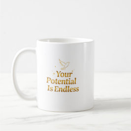 Your Potential Is Endless Dove Gold Motivation Koffiemok