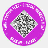 Your QR Code and Custom Text Stickers Example (Devant)