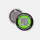 Your QR Code Branded Promotional Magnet Example Magneet (Voorkant / Achterkant)