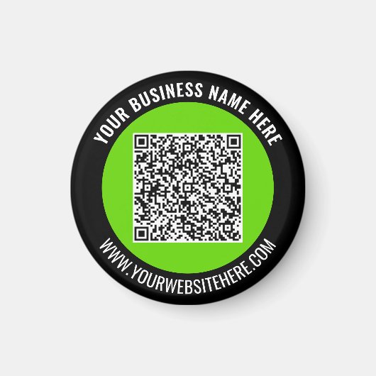 Your QR Code Branded Promotional Magnet Example Magneet (Voorkant)