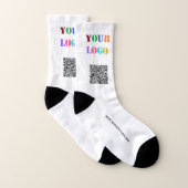 Your QR Code Info Logo Website Promotional Socks (Paire)