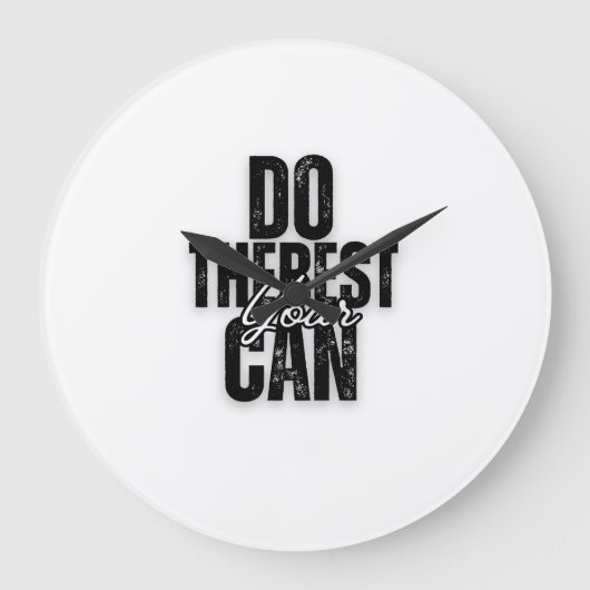 Your Script on Black Grote Klok (Voorkant)